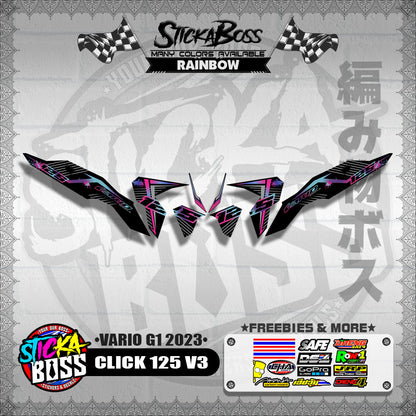 CLICK 125 V3 DECALS ( VARIO G1 2023 )【WITH FREEBIES】