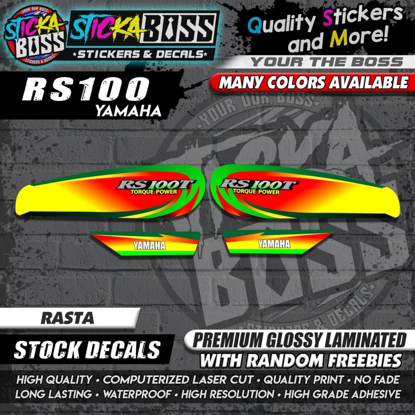 RS100 STOCK DECALS【WITH FREEBIES】