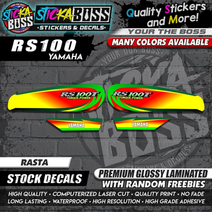 RS100 STOCK DECALS【WITH FREEBIES】