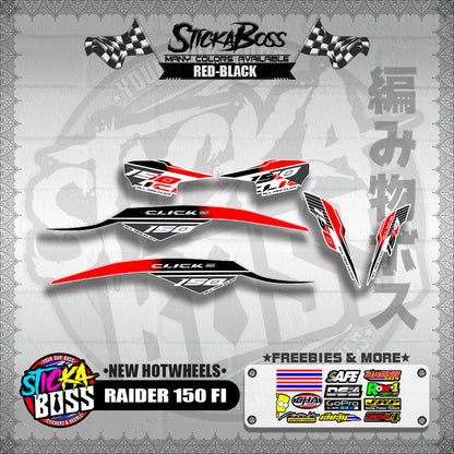 CLICK 150 V2 DECALS FOR WHITE ( NEW CUSTOM STRIPPING GAME CHANGER )【WITH FREEBIES】