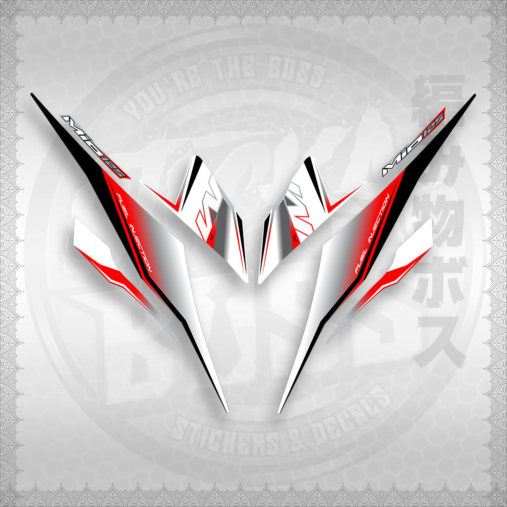STICKER DECALS for MIO I 125 M3 (MIISTMOFOWH) By STICKABOSS (SOFIE LAMINATED WATERPROOF)
