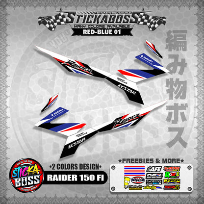 RAIDER 150 FI MALAYSIAN STICKER DECALS ( 2 COLORS DESIGN  )【WITH FREEBIES】