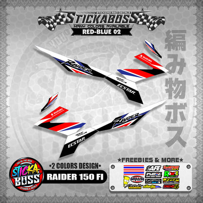 RAIDER 150 FI MALAYSIAN STICKER DECALS ( 2 COLORS DESIGN  )【WITH FREEBIES】