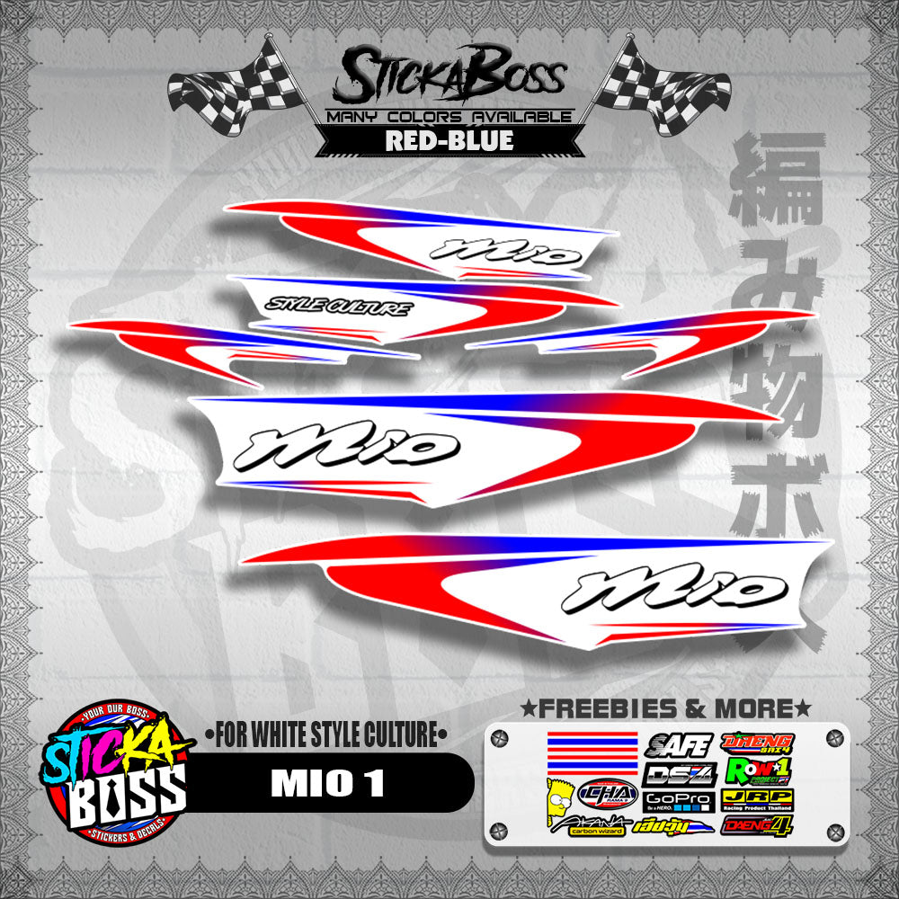 MIO 1 DECALS ( FOR WHITE STYLE CULTURE )【WITH FREEBIES】
