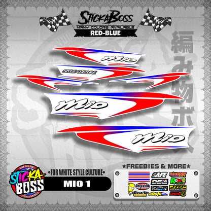 MIO 1 DECALS ( FOR WHITE STYLE CULTURE )【WITH FREEBIES】