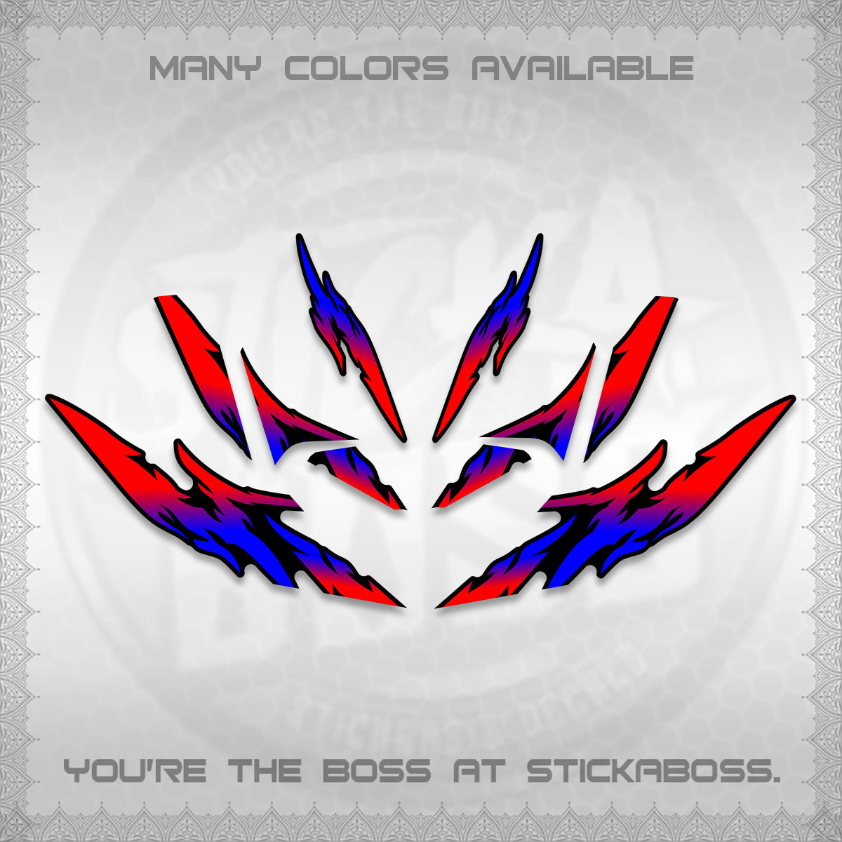 CLICK 125 V4 VARIO DECALS (2026 TAMIYA-STYLE RACING DESIGN) STICKER KITS By STICKABOSS