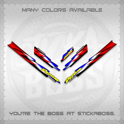 HONDA DREAM EXCESS STOCK DECALS (001 Design)STICKER DECALS By STICKABOSS (Copy)