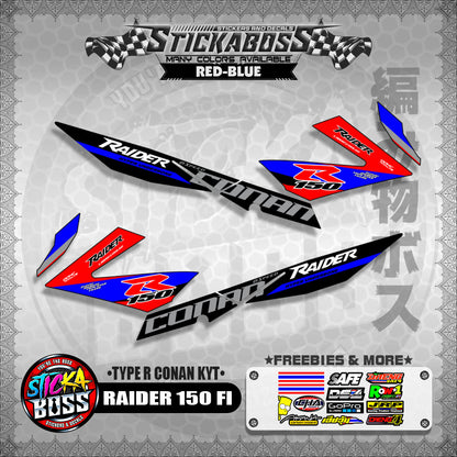 RAIDER 150 FI DECALS ( TYPE R CONAN KYT ) 【WITH FREEBIES】