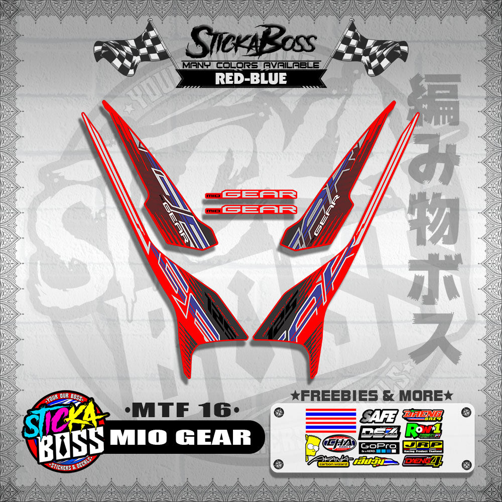 MIO GEAR DECALS ( MTF 16 )【WITH FREEBIES】