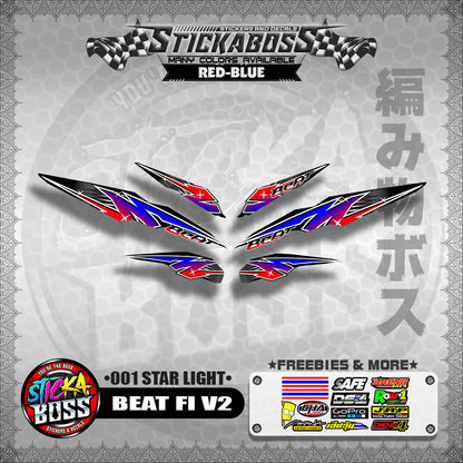 BEAT FI V2 STICKER DECALS ( 001 STAR LIGHT )【WITH FREEBIES】
