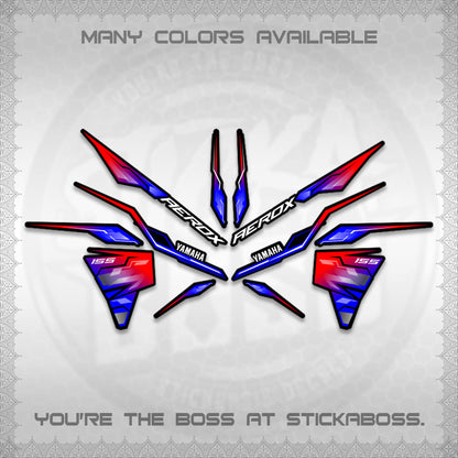 AEROX V3 INDO DECALS (ALPHA TURBO 0001)STICKER DECALS By STICKABOSS