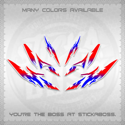 CLICK 125 V4 VARIO FOR WHITE DECALS (2026 TAMIYA-STYLE RACING DESIGN) STICKER KITS By STICKABOSS