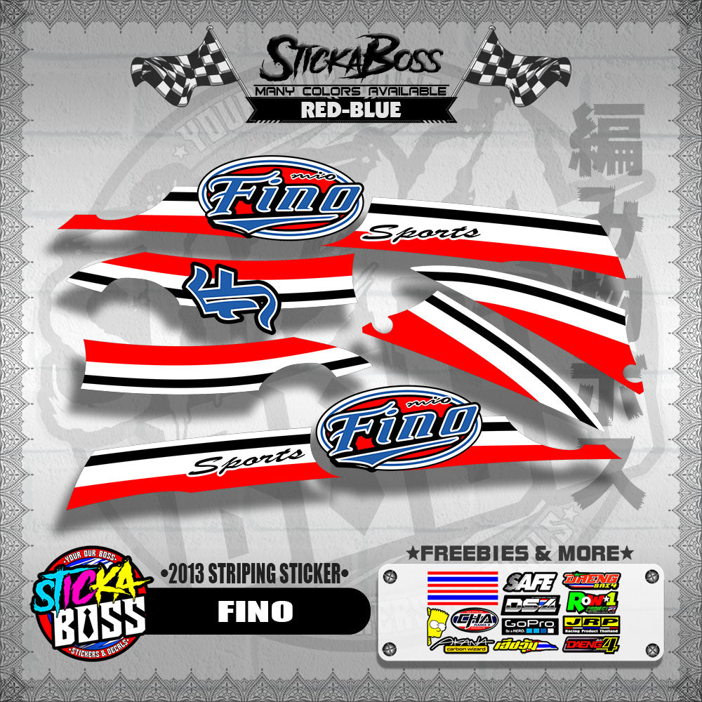 FINO DECALS ( 2013 STRIPING STICKER )【WITH FREEBIES】