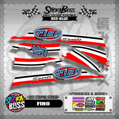 FINO DECALS ( 2013 STRIPING STICKER )【WITH FREEBIES】