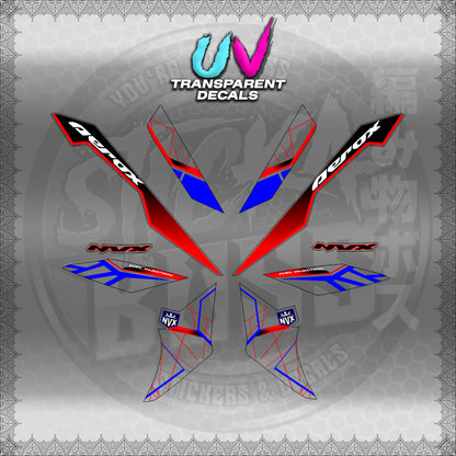 【PREMIUM UV PRINT】TRANSPARENT AEROX V3 ALPHA TURBO INDO-MALAYSIAN (AV3MAMABO)【WITH FREEBIES】