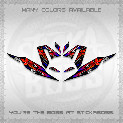 CLICK 125 V4 DECALS (2026 ARAI STAR RACING DESIGN) STICKER DECALS By STICKABOSS