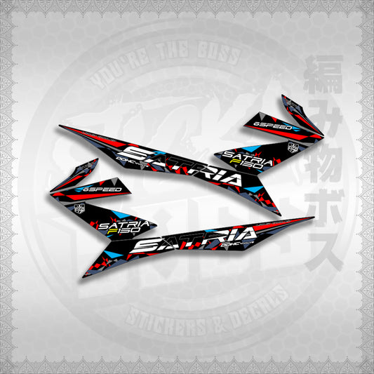 STICKER DECALS for RAIDER 150 FI (RFISATHMATH03) By STICKABOSS (SOFIE LAMINATED WATERPROOF)