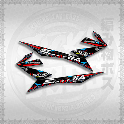STICKER DECALS for RAIDER 150 FI (RFISATHMATH03) By STICKABOSS (SOFIE LAMINATED WATERPROOF)