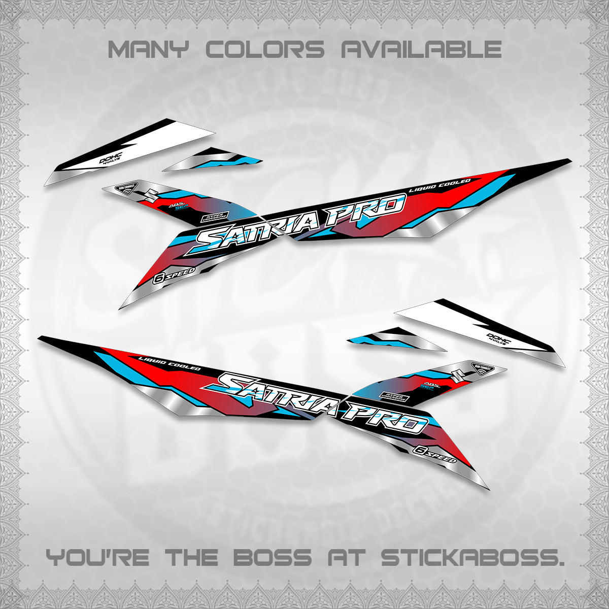 RAIDER PRO SATRIA DECALS (2026 NTN N19) STICKER DECALS BY STICKABOSS (Copy)