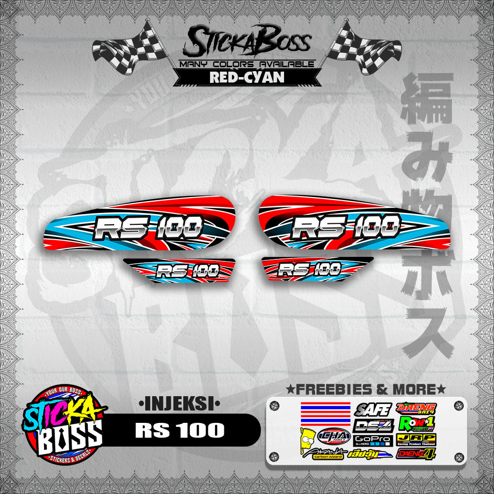 RS 100 DECALS ( INJEKSI )【WITH FREEBIES】