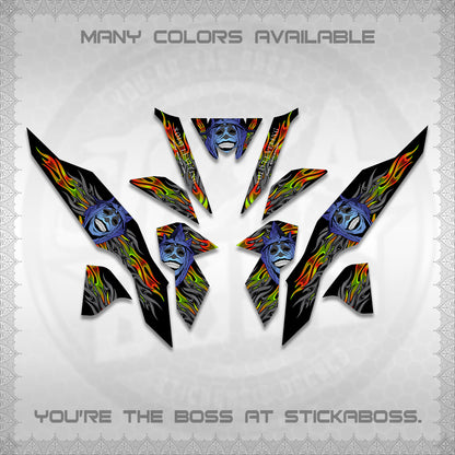 CLICK V3 DECALS (SoloLevelingSmiley Design) STICKER DECALS By STICKABOSS