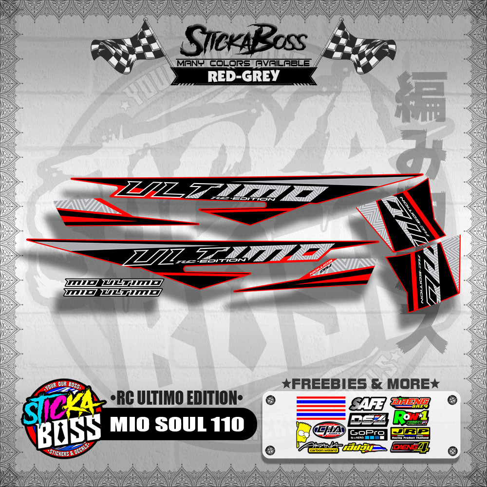 MIO SOUL 110 DECALS ( RC ULTIMO EDITION )【WITH FREEBIES】