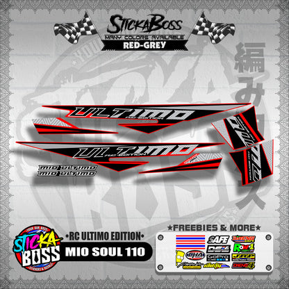 MIO SOUL 110 DECALS ( RC ULTIMO EDITION )【WITH FREEBIES】