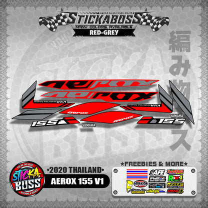 AEROX 155 V1 STOCK DECALS  ( 2020 THAILAND )【WITH FREEBIES】
