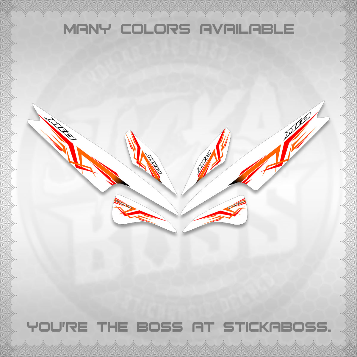 MIO SPORTY  SMILE INDO DECALS FOR WHITE (A24 VARIASI) STICKER DECALS BY STICKABOSS