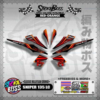 SNIPER 135 LC DECALS ( CLASSIC MALAYSIAN GRUNGE )【WITH FREEBIES】