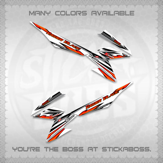 RAIDER BLADE 150 FOR WHITE DECAL(2026 NEW SHARP)STICKER DECALS By STICKABOSS