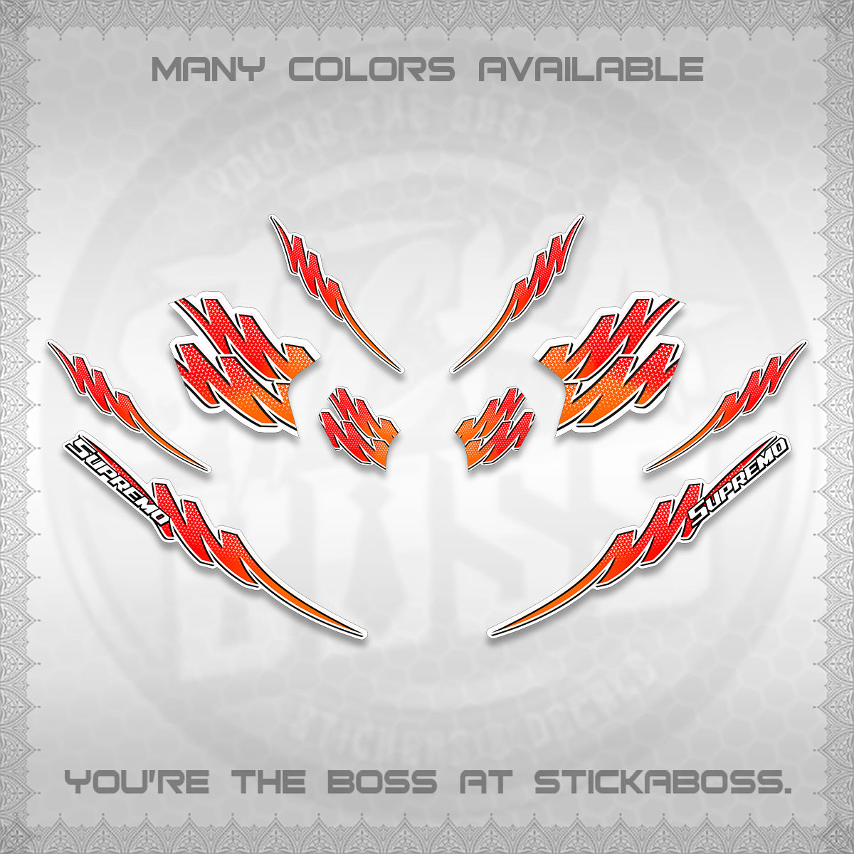 ADV 160 FOR WHITE STRIPING (2 TONE PUTRA VIRDIAN)STICKER DECALS BY STICKABOSS