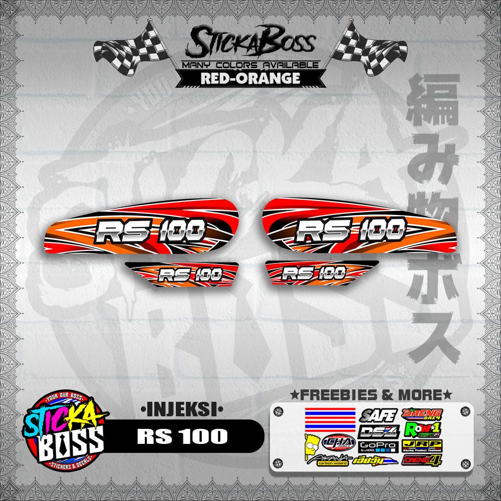 RS 100 DECALS ( INJEKSI )【WITH FREEBIES】