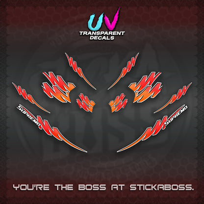ADV 160 UV TRANSPARENT STRIPING(2 TONE PUTREA VIRDIAN) STICKER DECALS By STICKABOSS