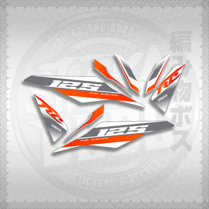 MIO I 125 M3 DASH RC EDITION FOR WHITE STICKER DECALS By STICKABOSS (SOFIE LAMINATED WATERPROOF)