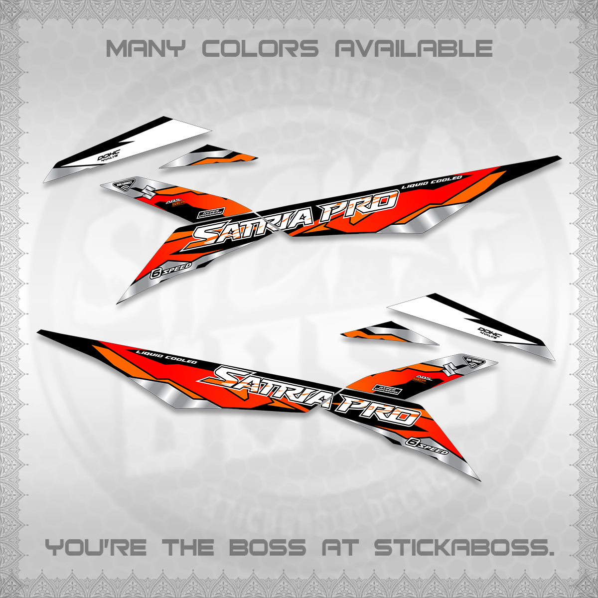 RAIDER PRO SATRIA DECALS (2026 NTN N19) STICKER DECALS BY STICKABOSS (Copy)