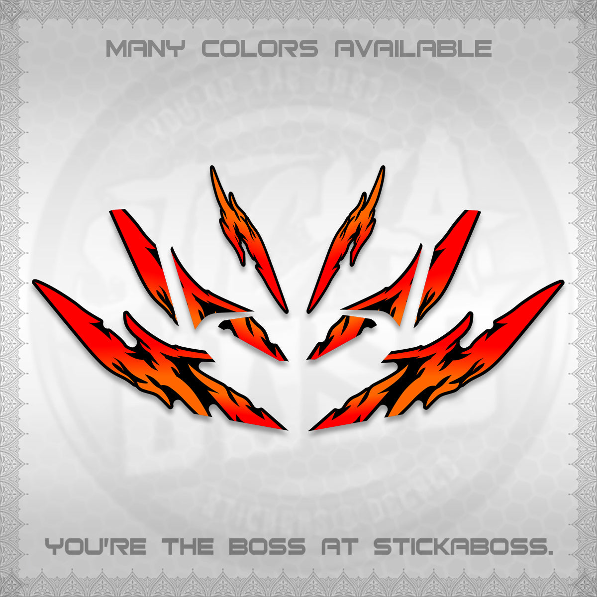 CLICK 125 V4 VARIO DECALS (2026 TAMIYA-STYLE RACING DESIGN) STICKER KITS By STICKABOSS