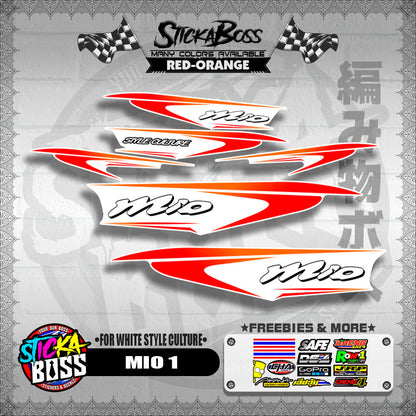 MIO 1 DECALS ( FOR WHITE STYLE CULTURE )【WITH FREEBIES】