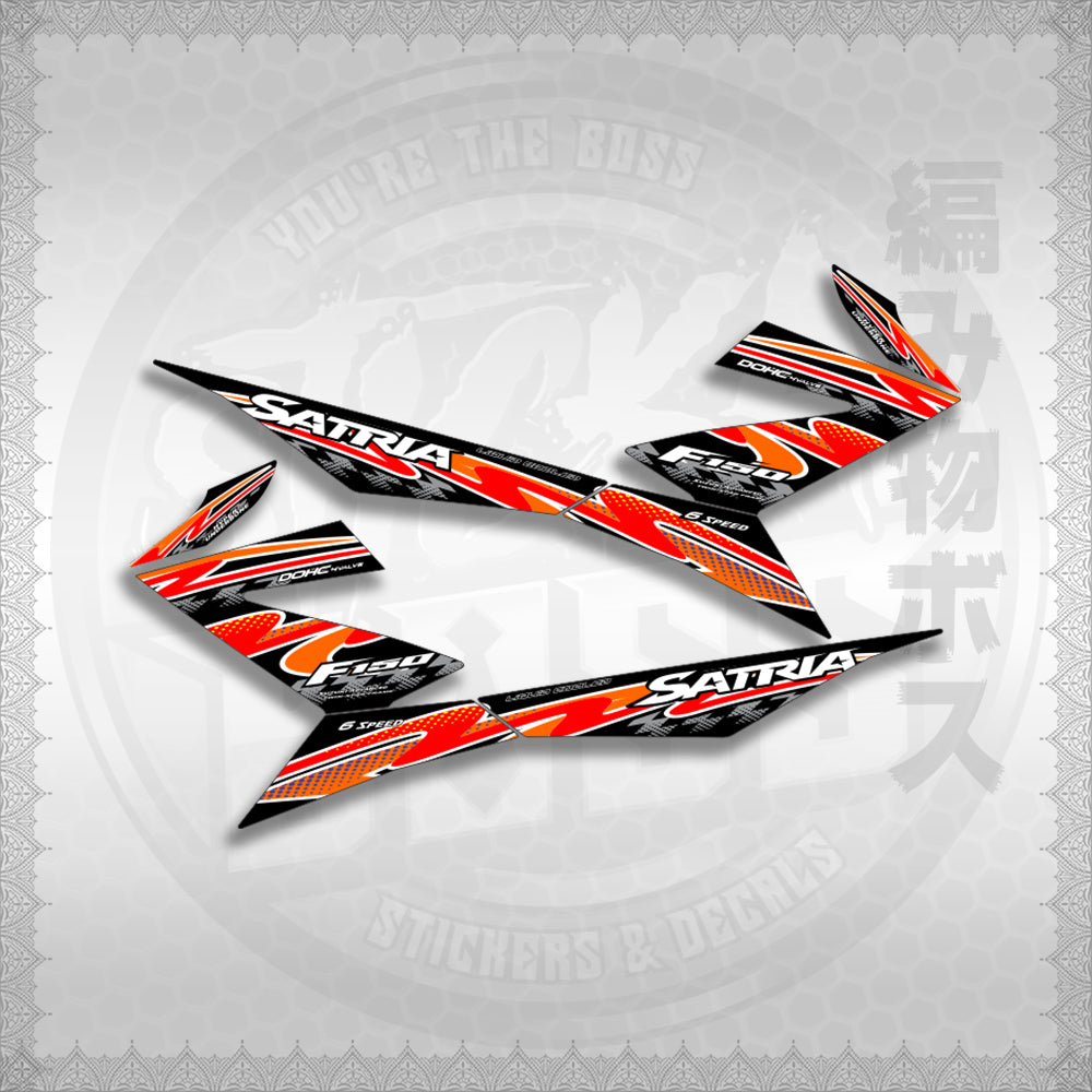 STICKER DECALS for RAIDER 150 FI (RFISATHMATH02) By STICKABOSS (SOFIE LAMINATED WATERPROOF)