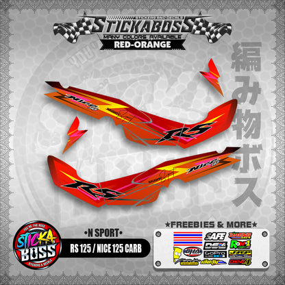 RS 125 NICE / 125 CARB STICKER DECALS ( N SPORT )【WITH FREEBIES】