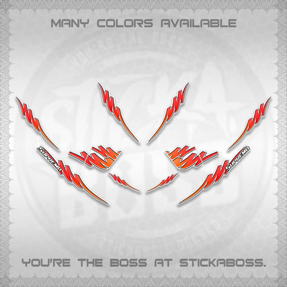 AEROX V2 FOR WHITE STRIPING DECALS (2 TONE PUTRA VIRDIAN)STICKER DECALS BY STICKABOSS