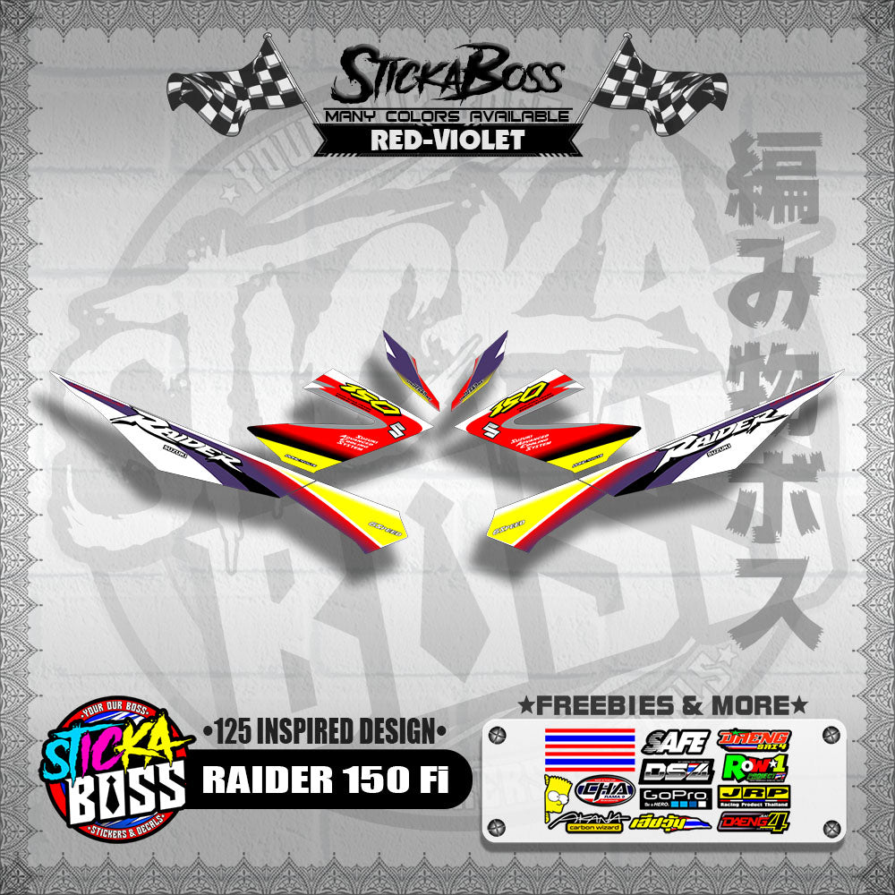 RAIDER 150 Fi DECALS ( 125 INSPIRED DESIGN )【WITH FREEBIES】