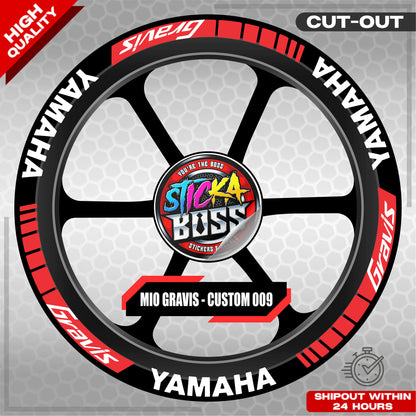 MIO GRAVIS MAG STICKER SET ( 2 MAGS ) - CUSTOM 009 | VINYL WATERPROOF CUT-OUT DECALS