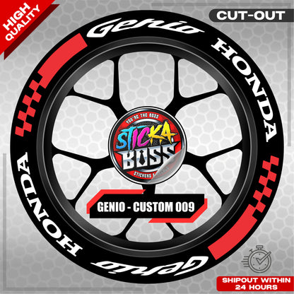 GENIO MAG STICKER SET ( 2 MAGS ) - CUSTOM 009 | VINYL WATERPROOF CUT-OUT DECALS