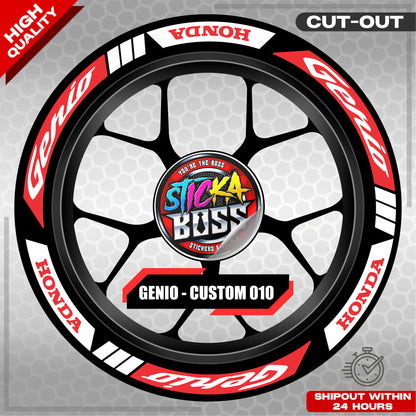 GENIO MAG STICKER SET ( 2 MAGS ) - CUSTOM 010 | VINYL WATERPROOF CUT-OUT DECALS