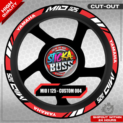 MIO I 125 MAG STICKER SET  ( 2 MAGS ) - CUSTOM 004 | VINYL WATERPROOF CUT-OUT DECALS