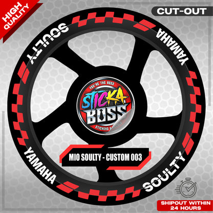 MIO SOULTY MAG STICKER SET ( 2 MAGS ) - CUSTOM 003 | VINYL WATERPROOF CUT-OUT DECALS