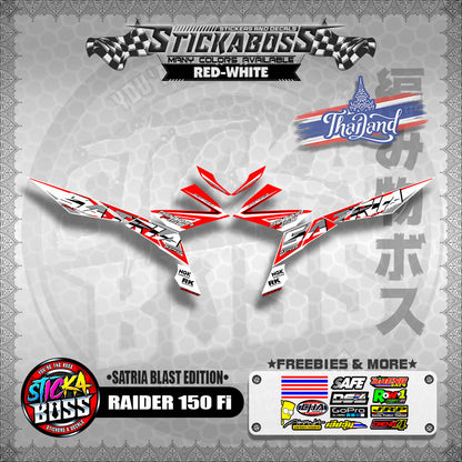 SUZUKI RAIDER 150 Fi Thai Decals ( Satria Blast Edition )【WITH FREEBIES】Thailand Concept
