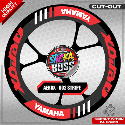 AEROX MAG STICKER SET ( 2 MAGS ) - 002 STRIPE | VINYL WATERPROOF CUT-OUT DECALS