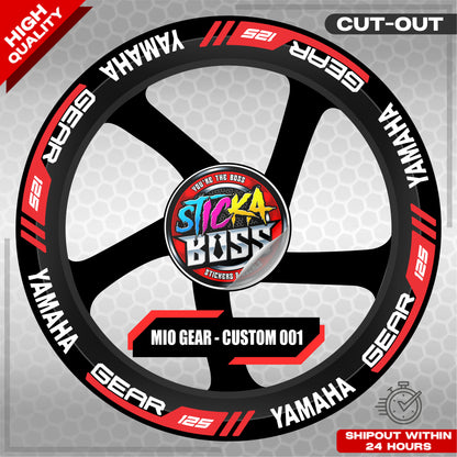 MIO GEAR MAG STICKER SET ( 2 MAGS ) - CUSTOM 001 | VINYL WATERPROOF CUT-OUT DECALS